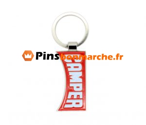 Porte-clés métalliques personnalisés aux couleurs de l'émail